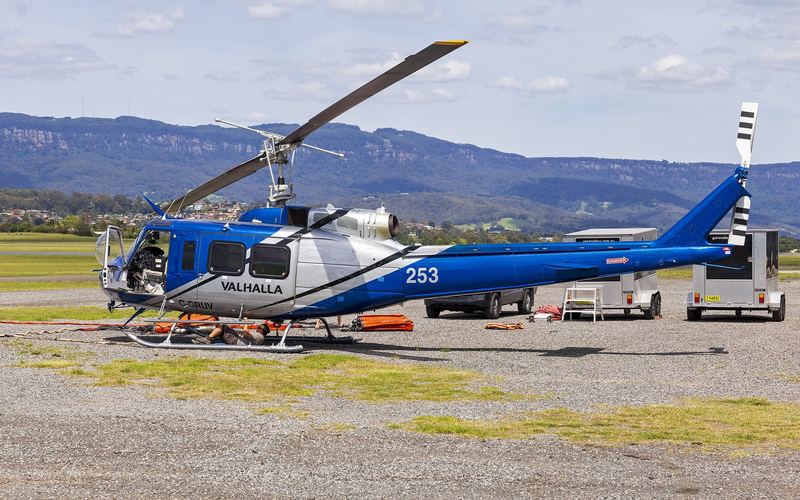 Bell 204 helicopter