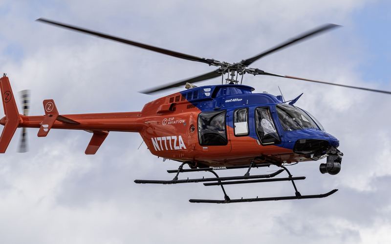 Bell 407 helicopter