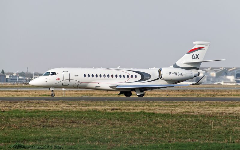 Dassault Falcon 6X flown by Air Charters Services