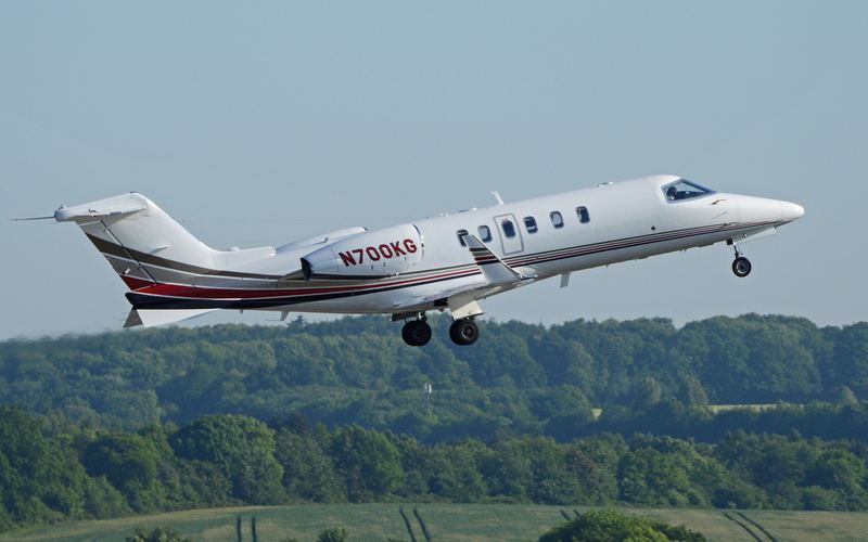 Learjet 40 private jet