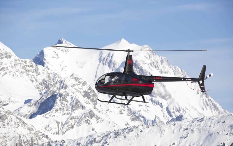 Robinson R66 flown by Maharaja Aviation