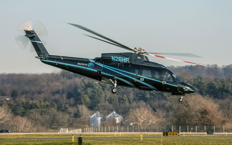 Sikorsky S-76 flown by Kainos Aviation